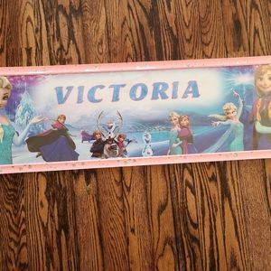 Victoria Personalized Frozen sign kids room decor